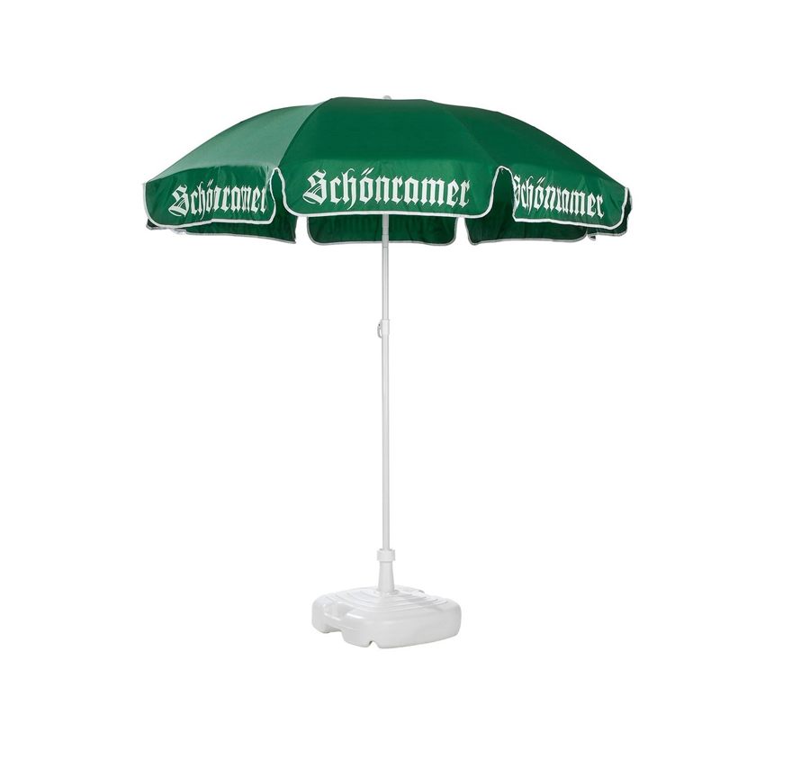 Großer Sonnenschirm mit Ständer