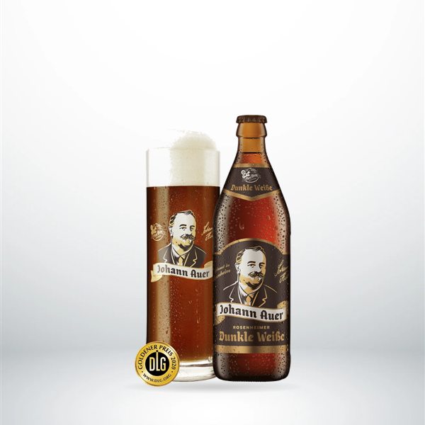Auer Bräu Johann Auer dunkle Weiße Kasten 20x0,5l