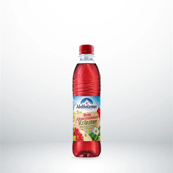 Adelholzener Rote Johannisbeere-Kräuter PET Kasten 12x0,5l